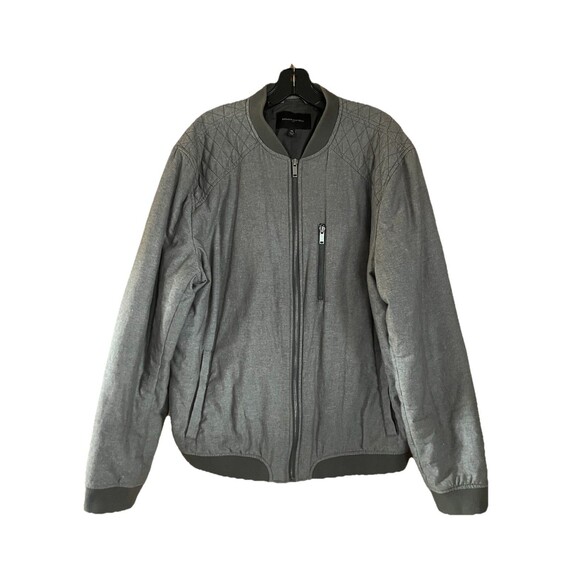Banana Republic Bonnet Jacket Size XL Gray Pockets Zip Closure Medium Weight - Picture 1 of 9